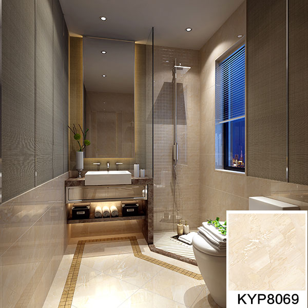 糖心LOGO柚子猫陶全抛釉瓷砖：格兰石KYP8069效果图