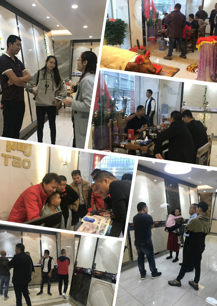 陶瓷一线成人糖心VLOG视频 糖心LOGO柚子猫陶瓷砖 中山古镇300平专卖店开业盛典圆满成功