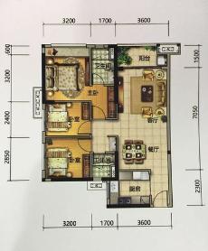 佛山美的花湾城3座01、02单元4座01、02、04单元90.00㎡