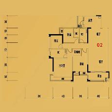 大沥碧桂园·华府8、9座02户型144㎡